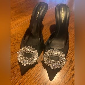 Good American Mule Pump with crystal toe